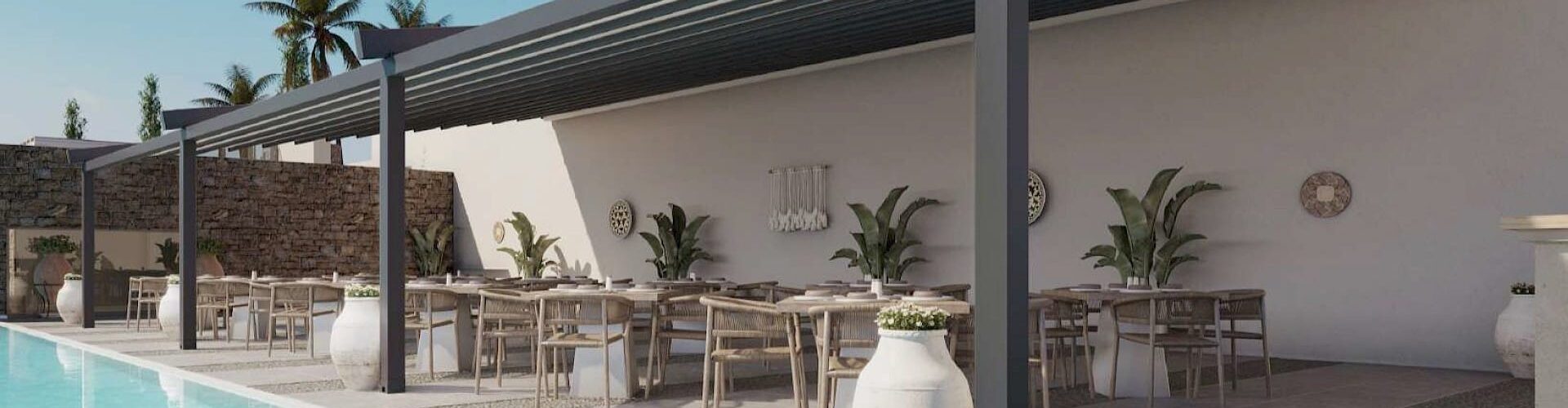 L Model Pergola Tente