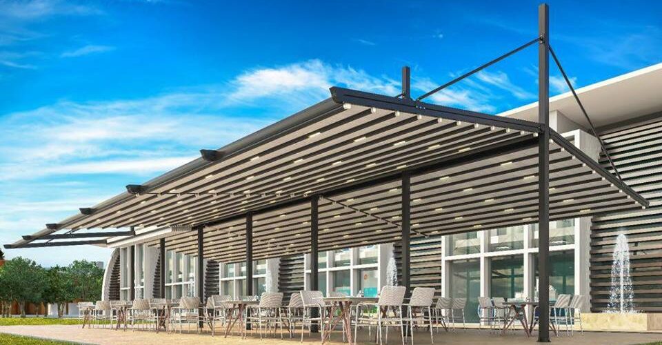 T Model Askılı Pergola Tente