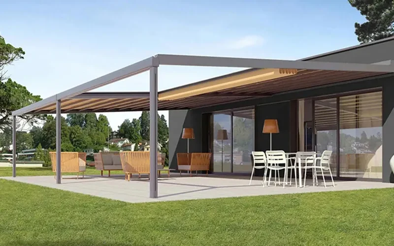 ileri Geri Çekilebilir Villa Pergola Tente