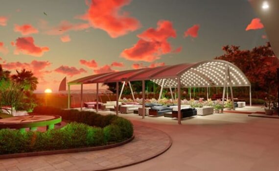 Pergola Otomatik açılır kapanır tente